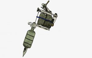Dibujo maquina de tatuar