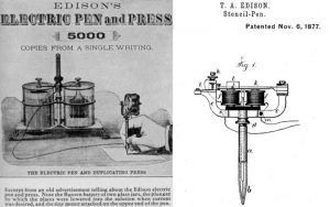 Edison y la máquina de tatuar